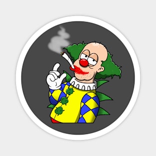 Smoking Clown Magnet